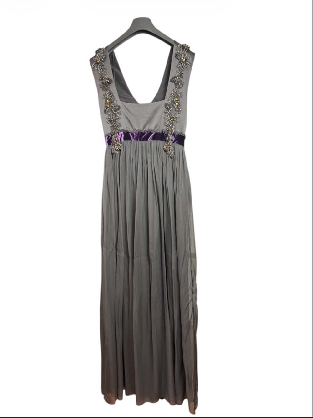 Authentic Alberta Ferretti Silk Beaded Maxi Dress Italy MSRP $4725 gala,goddess - Picture 4 of 17